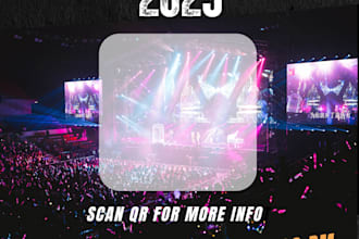 design a simple and clean poster for your event
