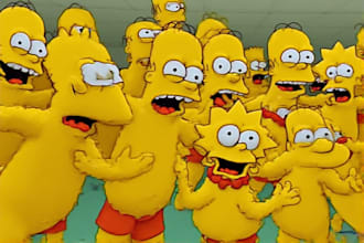draw you as a yellow cartoon simpsons style