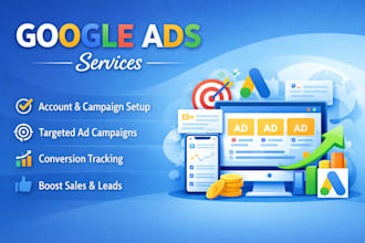 help to set up and optimize google ads for leads or sales