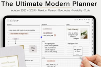 do etsy digital planner journal design digital product hyperlinked planner etsy