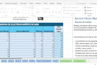 ayudo con entrada de datos y tareas en excel