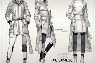 design and illustrate fashion collections for your brand