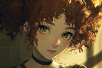 draw anime,fanart portrait illustration