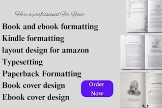 book formatting paperback formatting kindle formatting ebook formatting typeset