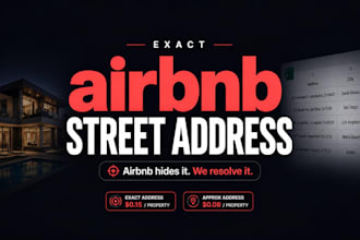 extract airbnb property addresses and full listing data