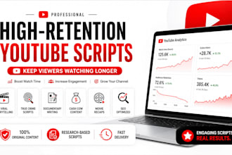 research true crime documentary script movie youtube podcast video scriptwriter