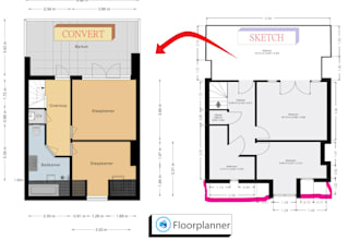 make professional 2d floor plans from e57 las laz lgs or sketches