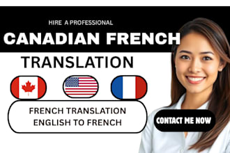 do translate french canadian english to french canadian french translation