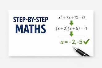tutor maths online with clear step by step explanations