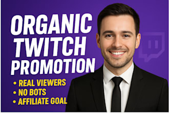 do your twitch channel campaign with real engagement