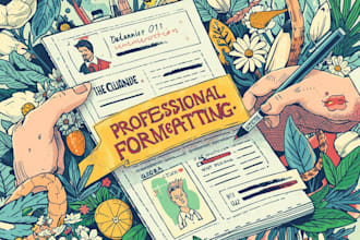 professionally format and redesign your resume or CV