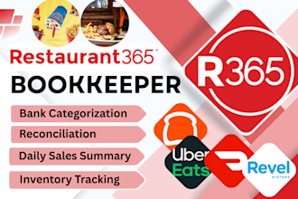 do bookkeeping for restaurant using r365 or restaurant365