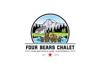 do vacation rental logo for the four bears in california