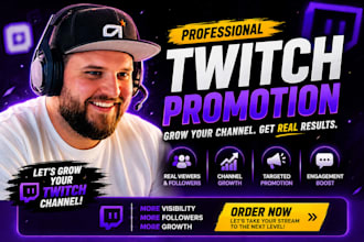 twitch promotion, twitch growth, twitch marketing, channel growth, affilaite