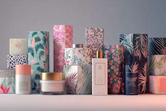 do cosmetic product packaging and label design