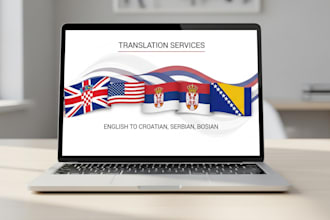 manually translate english to croatian serbian or bosnian
