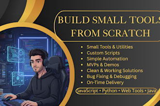 build a web or desktop tool from scratch