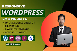 develop a tutor lms website and learndash elearning website