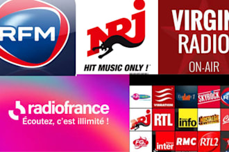 play and promote your song on any france radio live