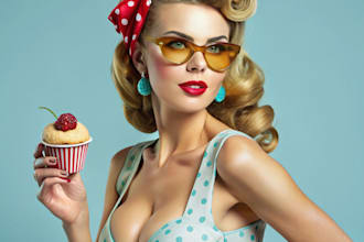 do chic sexy pin up illustrations