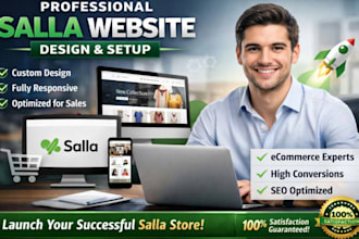 create a high converting salla online store,arabic store,islamic website