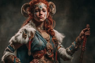 paint a realistic or fantasy portrait