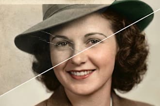 restore old photos, repair damage, and colorize images