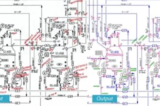 update as built and redline electrical drawings for permits