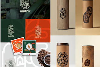 esign coffee brand, coffee shop, logo and branding