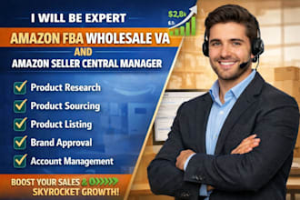 be expert amazon fba wholesale va and amazon account manager