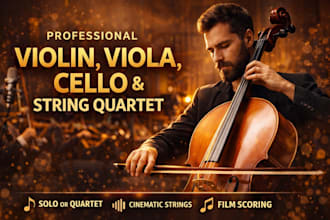 record solo violin, viola, cello or string quartet
