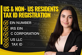 register ein and tax id for US llc and c corp for non US residents
