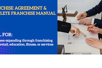 draft a complete franchise agreement and operations manual