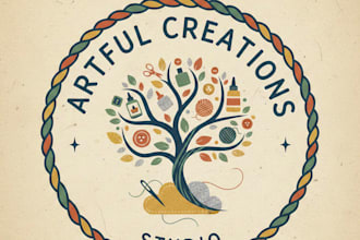 design a professional arts and crafts logo