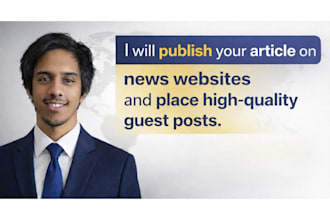publish your article on news websites and guest posts