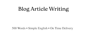 write blog articles professionally