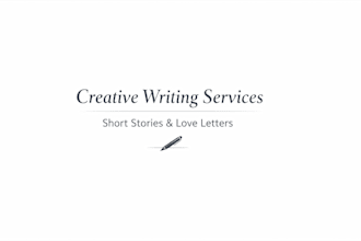 create short stories, romantic letters, and translations