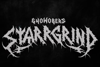 design black metal logo for your band