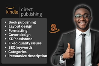 do amazon KDP book formatting, paperback and kindle ebook formatting