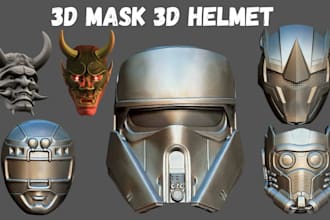 do 3d oni mask 3d cosplay mask 3d helmet power rangers mask for 3d printing
