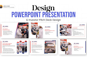 design powepoint presentation and investor pitch deck design
