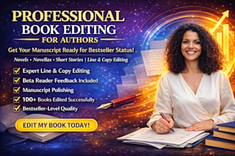 ghostwrite, proofread and edit your fiction novel, ebook, novella or short story