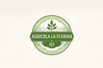 make monogram logo for a mexican vegetable growers company