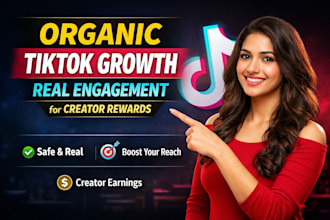 organic tiktok growth with real user engagement
