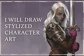 create a stylized character art, illustration for you