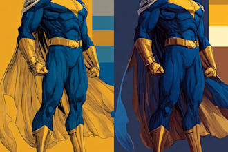 a charcter of comic or design your comic character