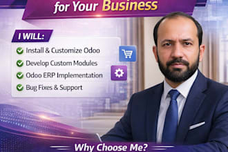 provide odoo erp implementation, customization, and support
