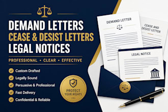 draft your demand, cease and desist letter