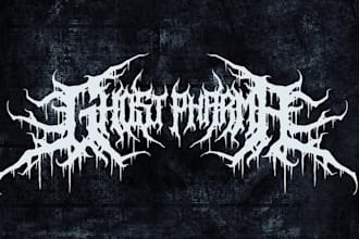make a premium deathcore, slam or death metal logo