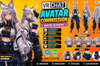 vrchat avatar vrc avatar furry nsfw avatar vr character vtuber rigging vroid